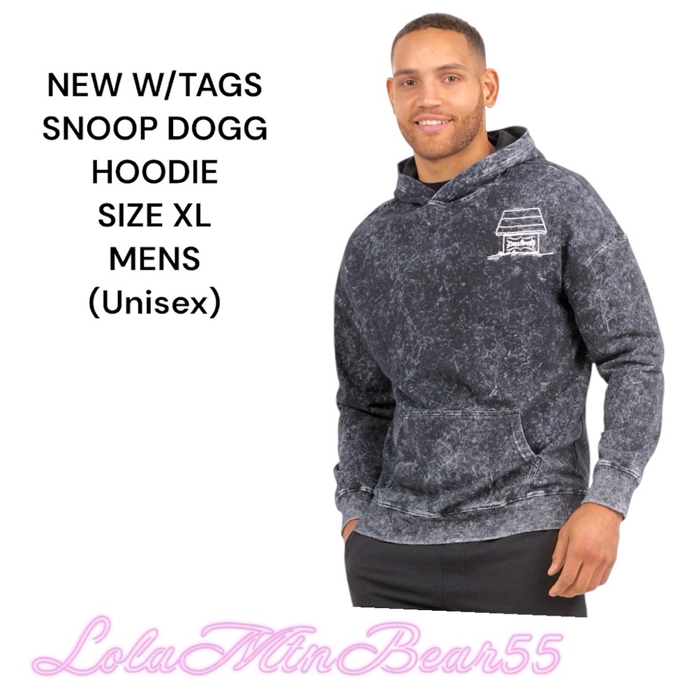 DOGG SUPPLY BY SNOOP DOGG MENS ACID WASH XL HOODIE SWEATSHIRT NEW W/TAGS UNISEX